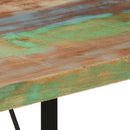 vidaXL tömör újrahasznosított fa és vas bárasztal 110 x 55 x 107 cm