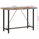 vidaXL tömör újrahasznosított fa és vas bárasztal 150 x 70 x 107 cm