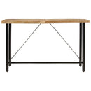 vidaXL tömör mangófa és vas bárasztal 180 x 70 x 107 cm