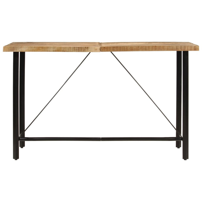 vidaXL tömör mangófa és vas bárasztal 180 x 70 x 107 cm