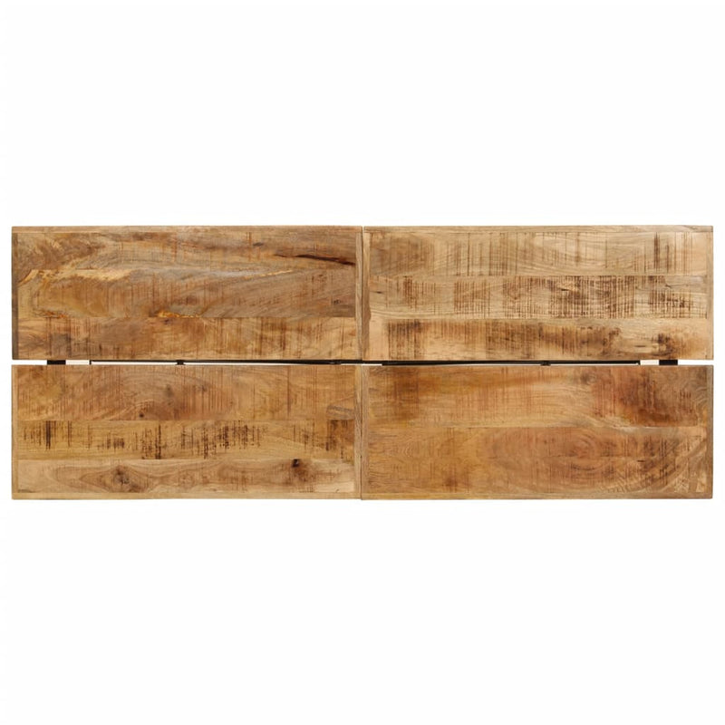 vidaXL tömör mangófa és vas bárasztal 180 x 70 x 107 cm