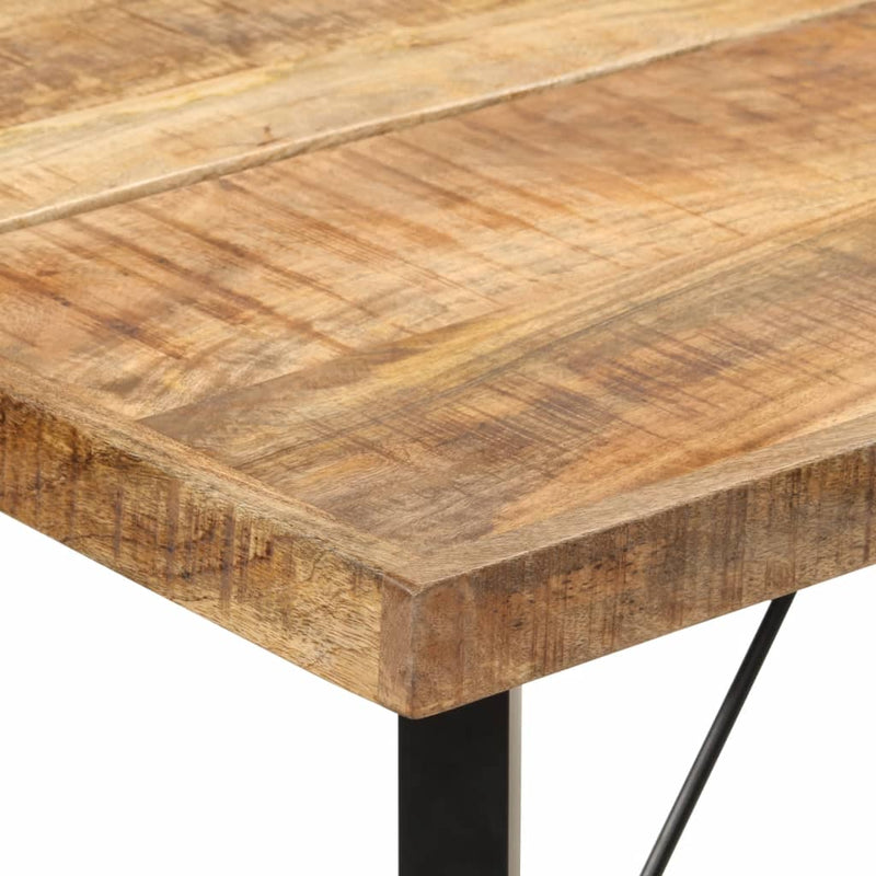 vidaXL tömör mangófa és vas bárasztal 180 x 70 x 107 cm
