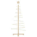 vidaXL tömör fenyő karácsonyfa dekorációnak 125 cm