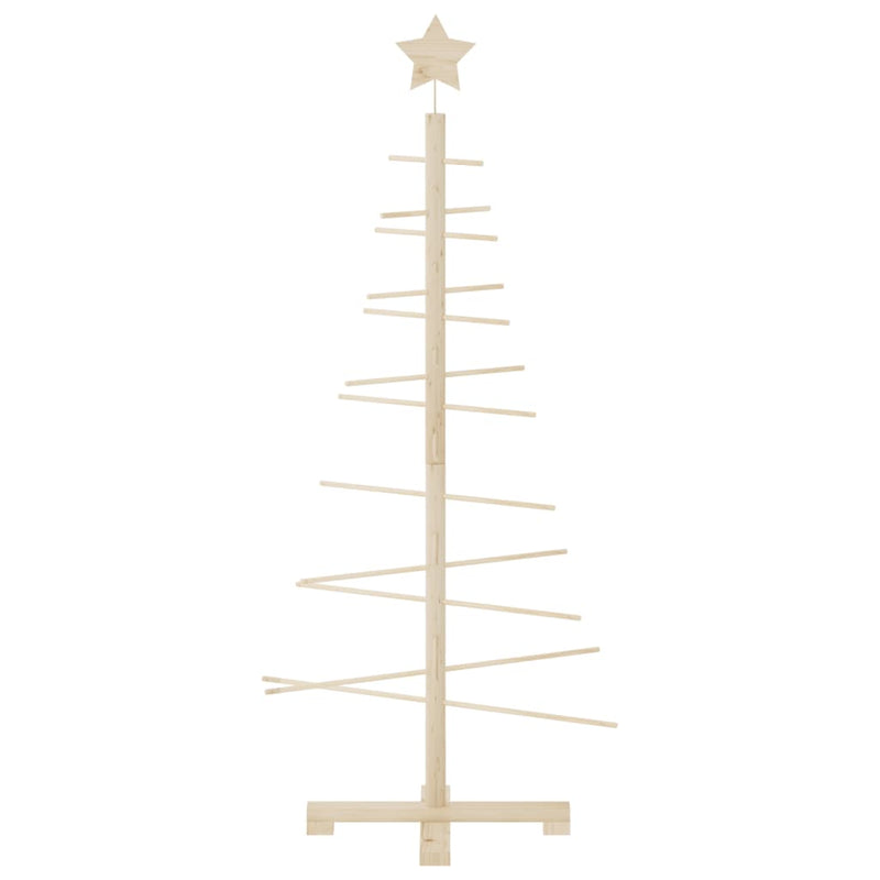 vidaXL tömör fenyő karácsonyfa dekorációnak 125 cm