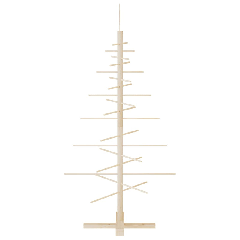 vidaXL tömör fenyő karácsonyfa dekorációnak 125 cm