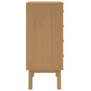 vidaXL OLDEN barna tömör fenyőfa éjjeliszekrény