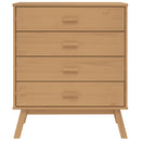 vidaXL OLDEN barna tömör fenyőfa fiókos szekrény