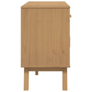 vidaXL OLDEN barna tömör fenyőfa tálalószekrény 114 x 43 x 73,5 cm