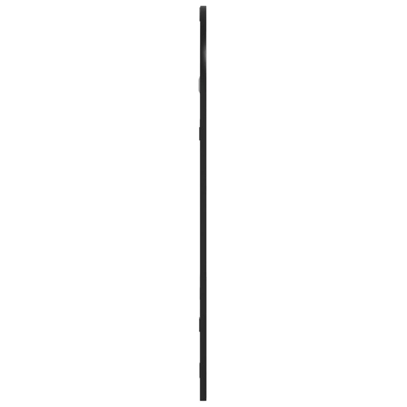 vidaXL fekete ívelt vas fali tükör 30 x 60 cm