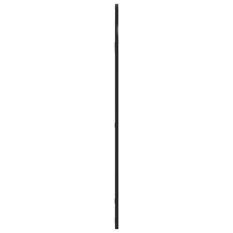 vidaXL fekete ívelt vas fali tükör 50 x 100 cm
