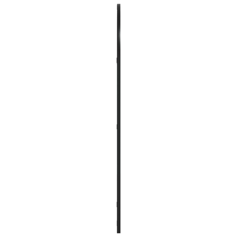 vidaXL fekete ívelt vas fali tükör 60 x 100 cm