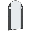vidaXL fekete ívelt vas fali tükör 60 x 100 cm