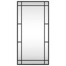 vidaXL fekete téglalap alakú vas fali tükör 40 x 80 cm
