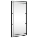 vidaXL fekete téglalap alakú vas fali tükör 50 x 100 cm