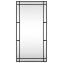vidaXL fekete téglalap alakú vas fali tükör 50 x 100 cm