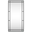 vidaXL fekete téglalap alakú vas fali tükör 50 x 100 cm
