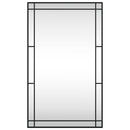vidaXL fekete téglalap alakú vas fali tükör 60 x 100 cm