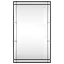 vidaXL fekete téglalap alakú vas fali tükör 60 x 100 cm