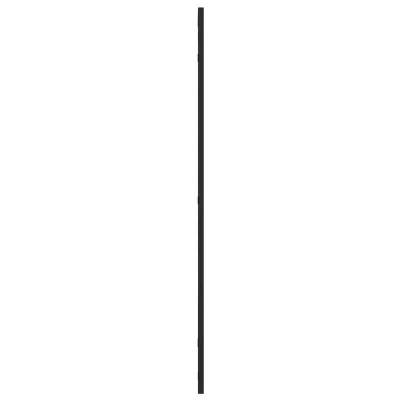 vidaXL fekete téglalap alakú vas fali tükör 60 x 100 cm