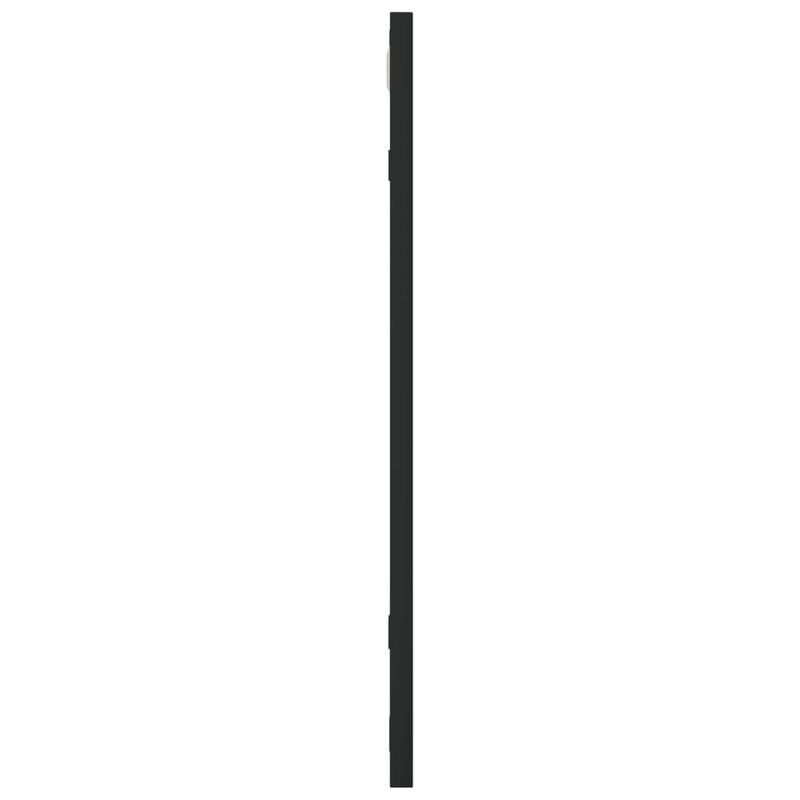 vidaXL fekete négyzet alakú vas fali tükör 50 x 50 cm