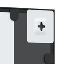 vidaXL fekete négyzet alakú vas fali tükör 50 x 50 cm