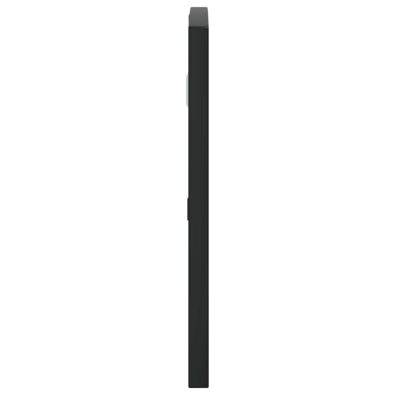 vidaXL fekete ívelt vas fali tükör 60 x 30 cm