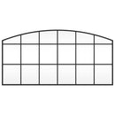 vidaXL fekete ívelt vas fali tükör 100 x 50 cm