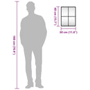 vidaXL fekete téglalap alakú vas fali tükör 30 x 40 cm