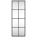 vidaXL fekete téglalap alakú vas fali tükör 30 x 80 cm
