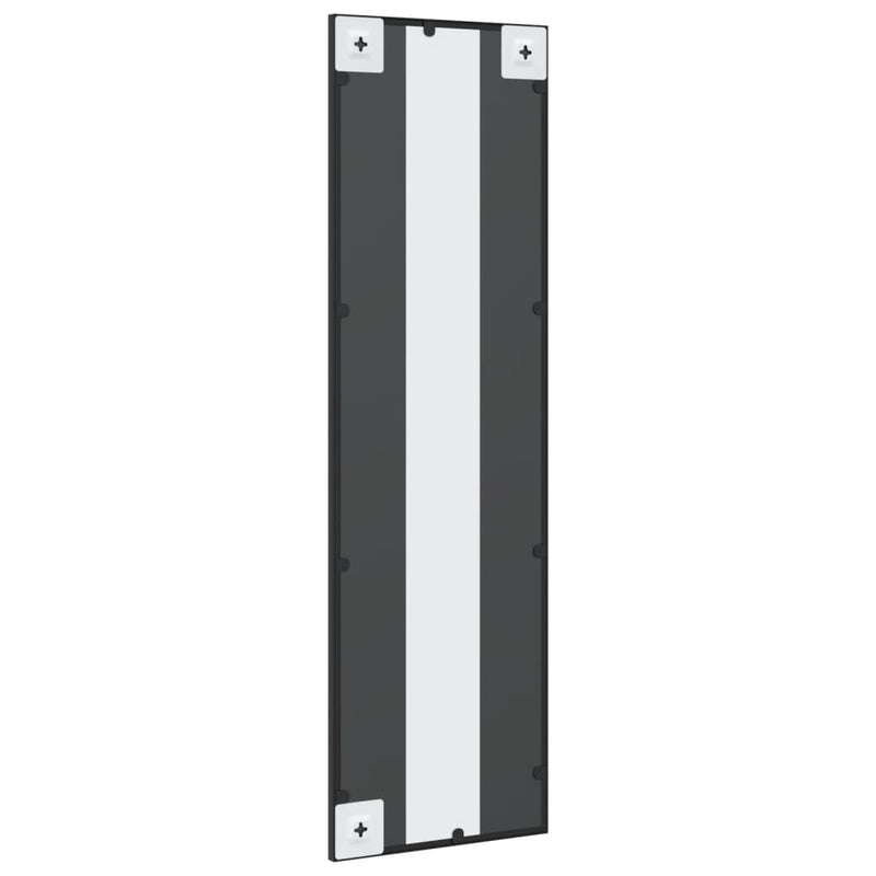vidaXL fekete téglalap alakú vas fali tükör 30 x 100 cm