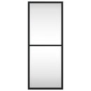 vidaXL fekete téglalap alakú vas fali tükör 20 x 50 cm