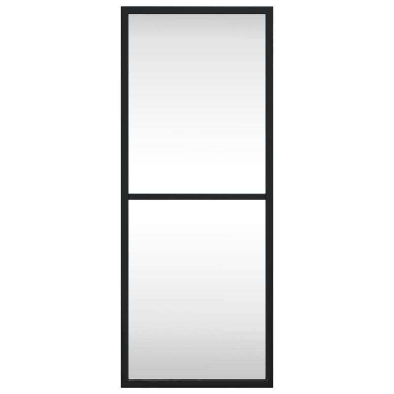 vidaXL fekete téglalap alakú vas fali tükör 20 x 50 cm