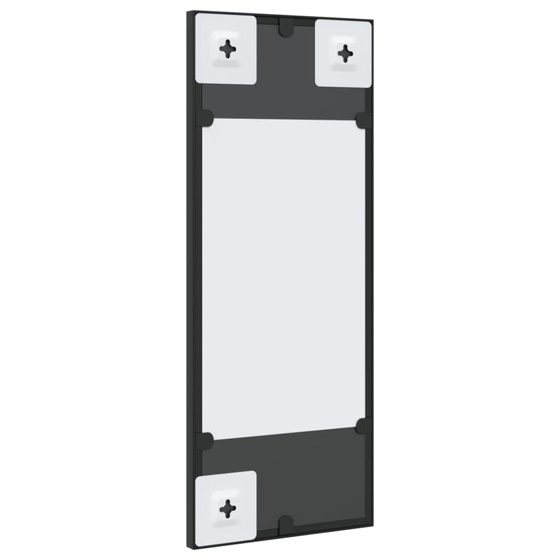 vidaXL fekete téglalap alakú vas fali tükör 20 x 50 cm