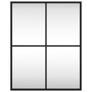 vidaXL fekete téglalap alakú vas fali tükör 40 x 50 cm
