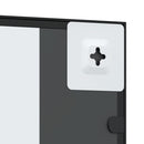 vidaXL fekete téglalap alakú vas fali tükör 40 x 50 cm