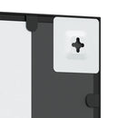 vidaXL fekete téglalap alakú vas fali tükör 50 x 60 cm