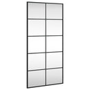 vidaXL fekete téglalap alakú vas fali tükör 50 x 100 cm