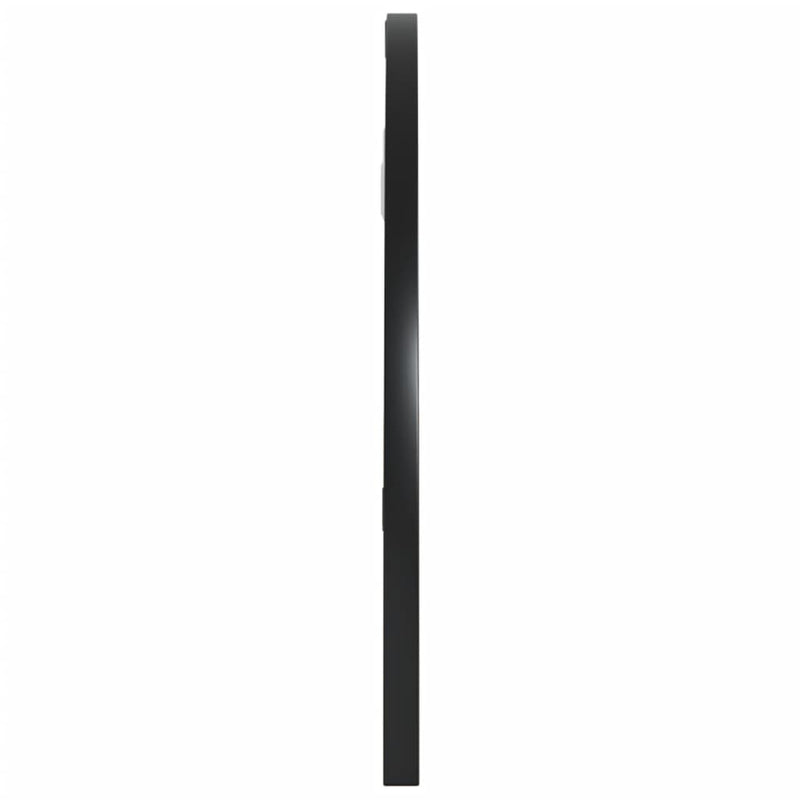vidaXL fekete ívelt vas fali tükör 60 x 30 cm