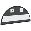 vidaXL fekete ívelt vas fali tükör 60 x 30 cm
