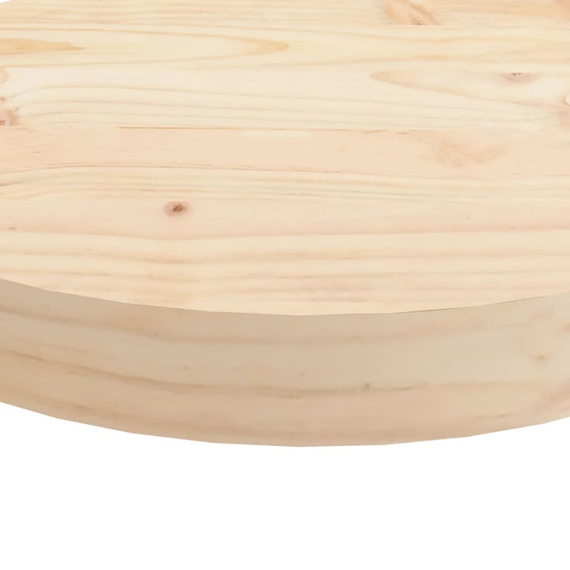 vidaXL tömör fenyőfa kerek asztallap Ø30 x 3 cm