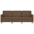vidaXL 3 személyes barna szövetkanapé 180 cm