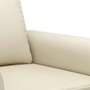 vidaXL krémszínű műbőr kanapéfotel 60 cm