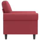 vidaXL bordó műbőr kanapéfotel 60 cm