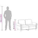 vidaXL 2 személyes bordó műbőr kanapé 120 cm