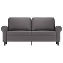 vidaXL 2 személyes szürke műbőr kanapé 140 cm