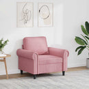 vidaXL rózsaszín bársony kanapéfotel 60 cm