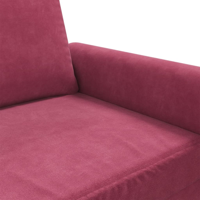 vidaXL bordó bársony kanapéfotel 60 cm