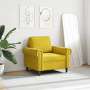 vidaXL sárga bársony kanapéfotel 60 cm