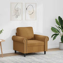 vidaXL barna bársony kanapéfotel 60 cm