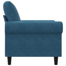 vidaXL kék bársony kanapéfotel 60 cm
